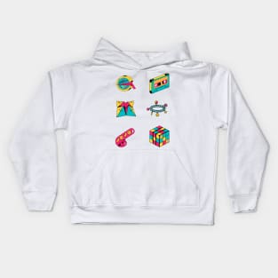 Retro Aesthetic nostalgia pack Kids Hoodie